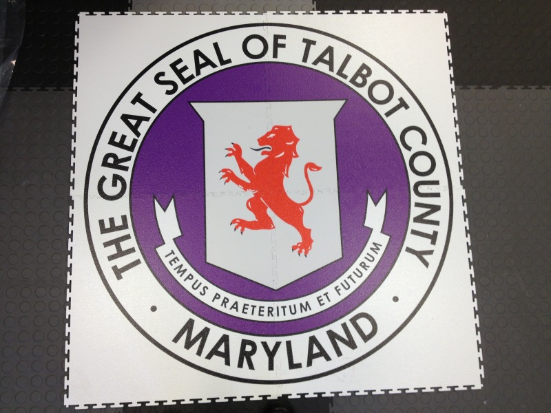 A seal of talbot county, maryland.